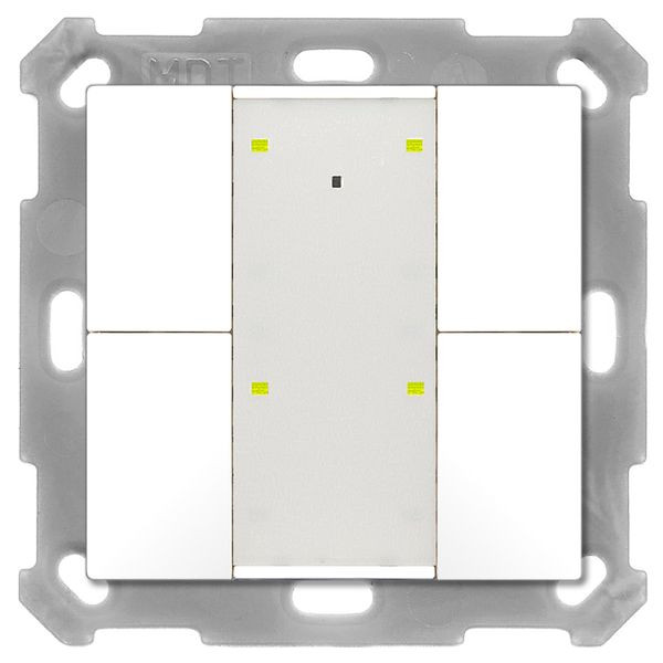 1St. MDT BE-TA55P4.02 Taster Plus 55 4-fach Reinweiß matt