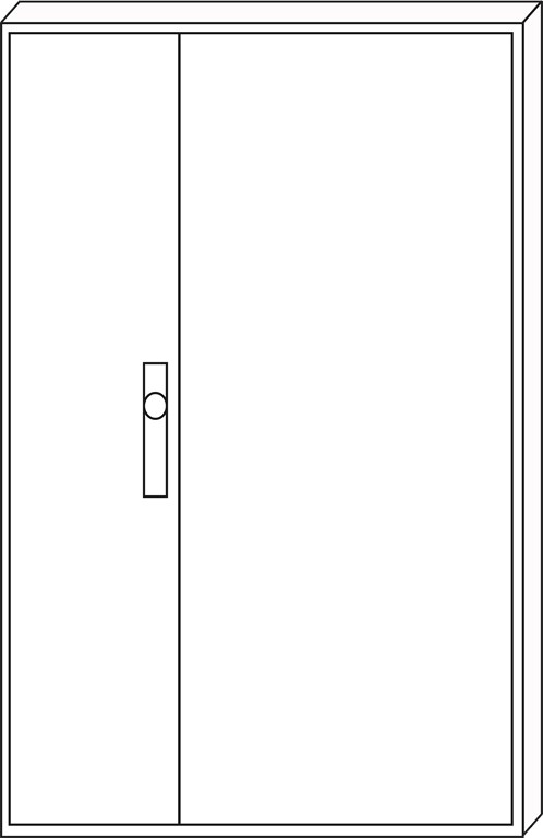 1St. F-Tronic ZA123 Leergehäuse ZA123, IP31, H=1250mm, B=800mm 7120513