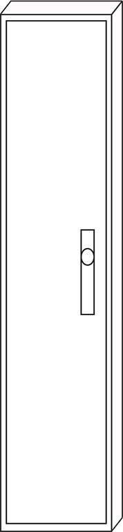 1St. F-Tronic ZA141 Leergehäuse ZA141, IP31, H=1400mm, B=300mm 7120516