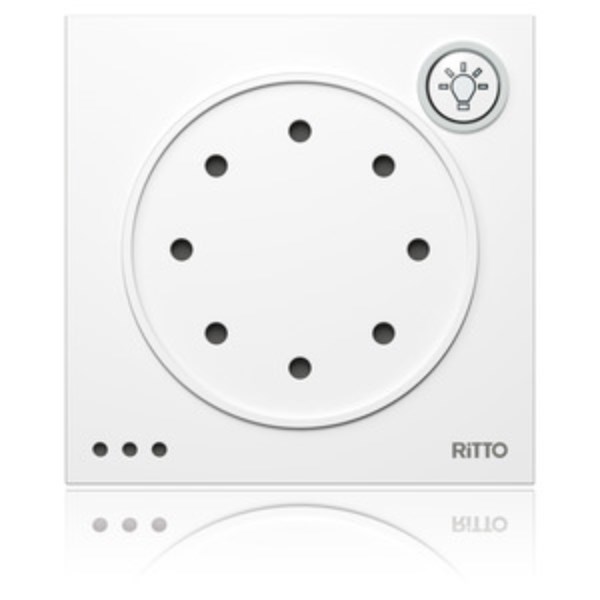 1St. Ritto 1876070 Portier Türsprechmodul mit Lichttaste, weiß