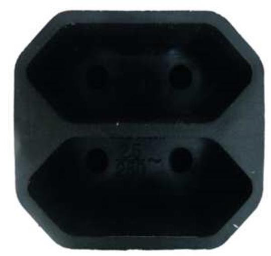 1St. Protec.class PEA2S EURO-Adapter 2-fach schwarz