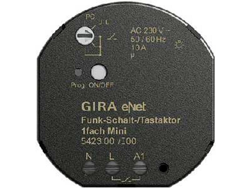 1St. Gira 542300 Funk Schalt Tastaktor Mini 1fach