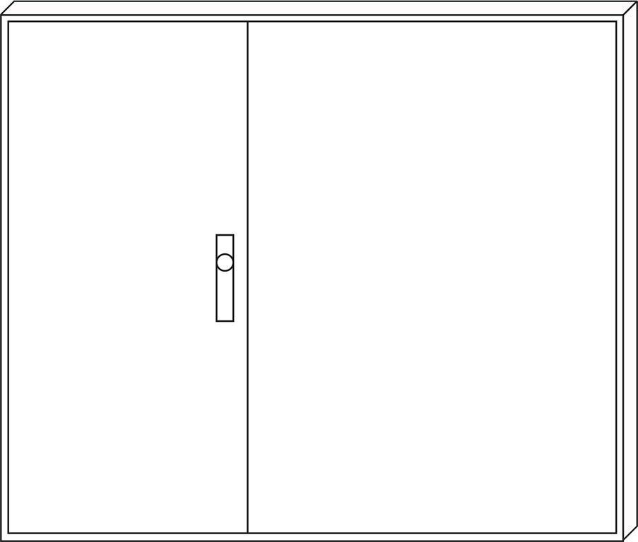 1St. F-Tronic ZA115 Leergehäuse ZA115, IP31, H=1100mm, B=1300mm 7120510