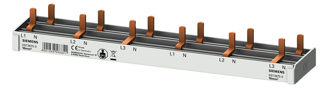 1St. Siemens 5ST3675-0 Stiftsa.schiene kompakt, 10mm2 Anschluss