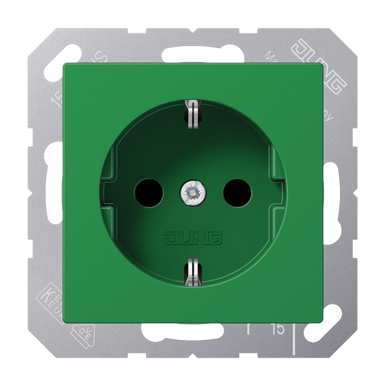 1St. Jung A1520BFGN Schuko-Steckdose 16A  250V bruchsicher A 1520 BF GN