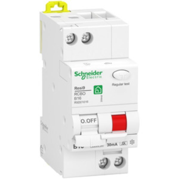 1St. Schneider Electric R9D01616 FI/LS-Schalter Resi9 1P+N, 16A, B-Char., 30mA, Typ A, 6kA