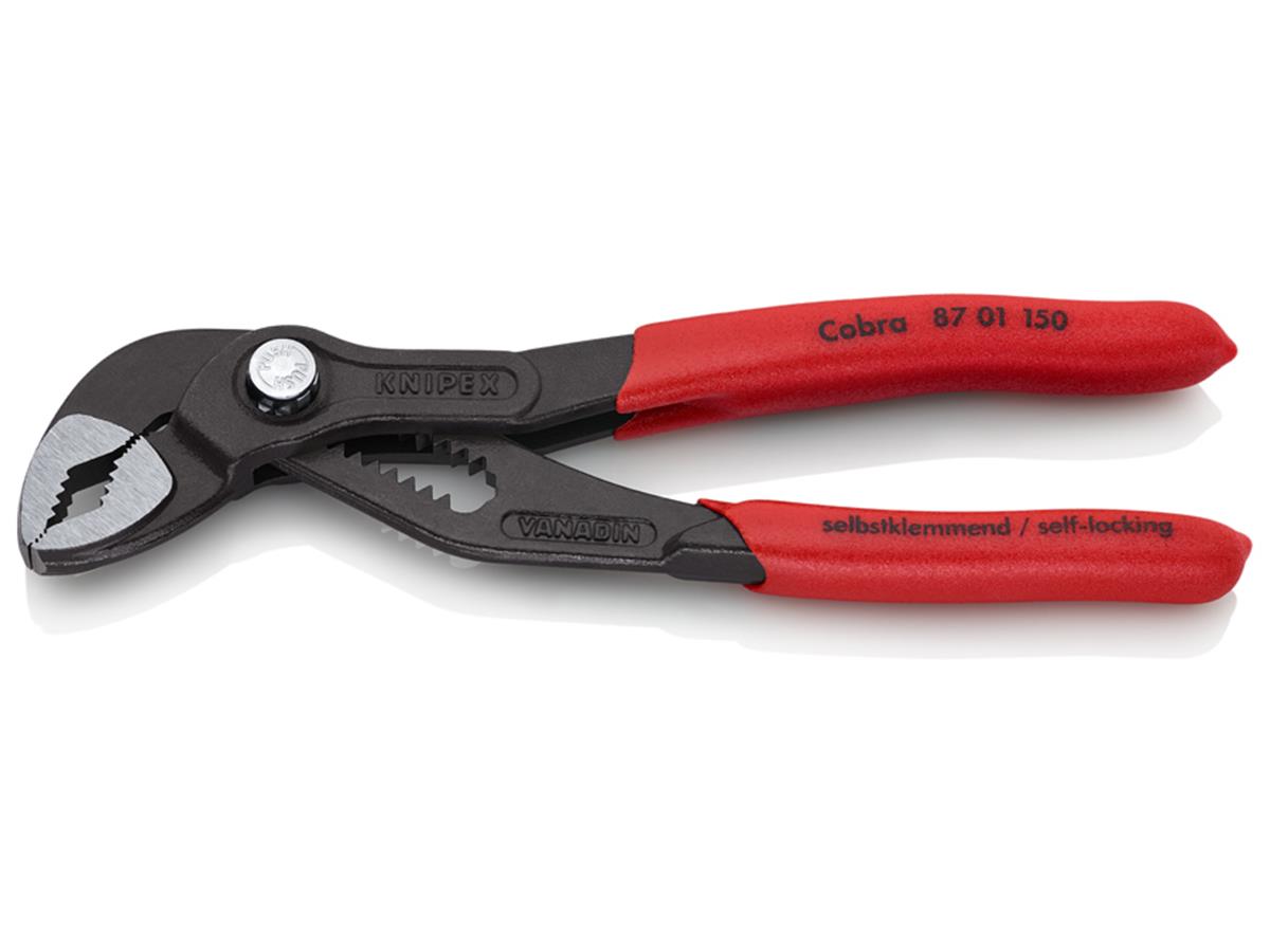 1St. Knipex 87 01 150 Wasserpumpenzange Cobra Kapazität bis d= 1 1/4 / 32 mm 150 mm