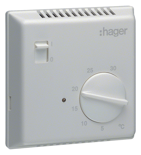 1St. Hager EK051 Raumthermostat, Bimetall, Schließer,E/A