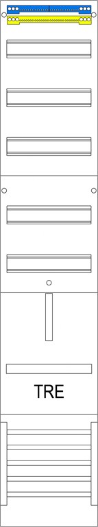 1St. F-Tronic TS9 Tariffeld 1-feldrig, H=13500mm, 1-TRE-3.HZ 300mm, Vert. 5r, SS 5-pol., TS9 7120314