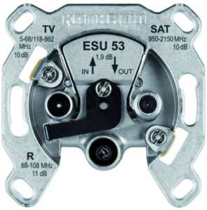 1St. Kathrein ESU53 Einkabeldose 10dB programmierbar