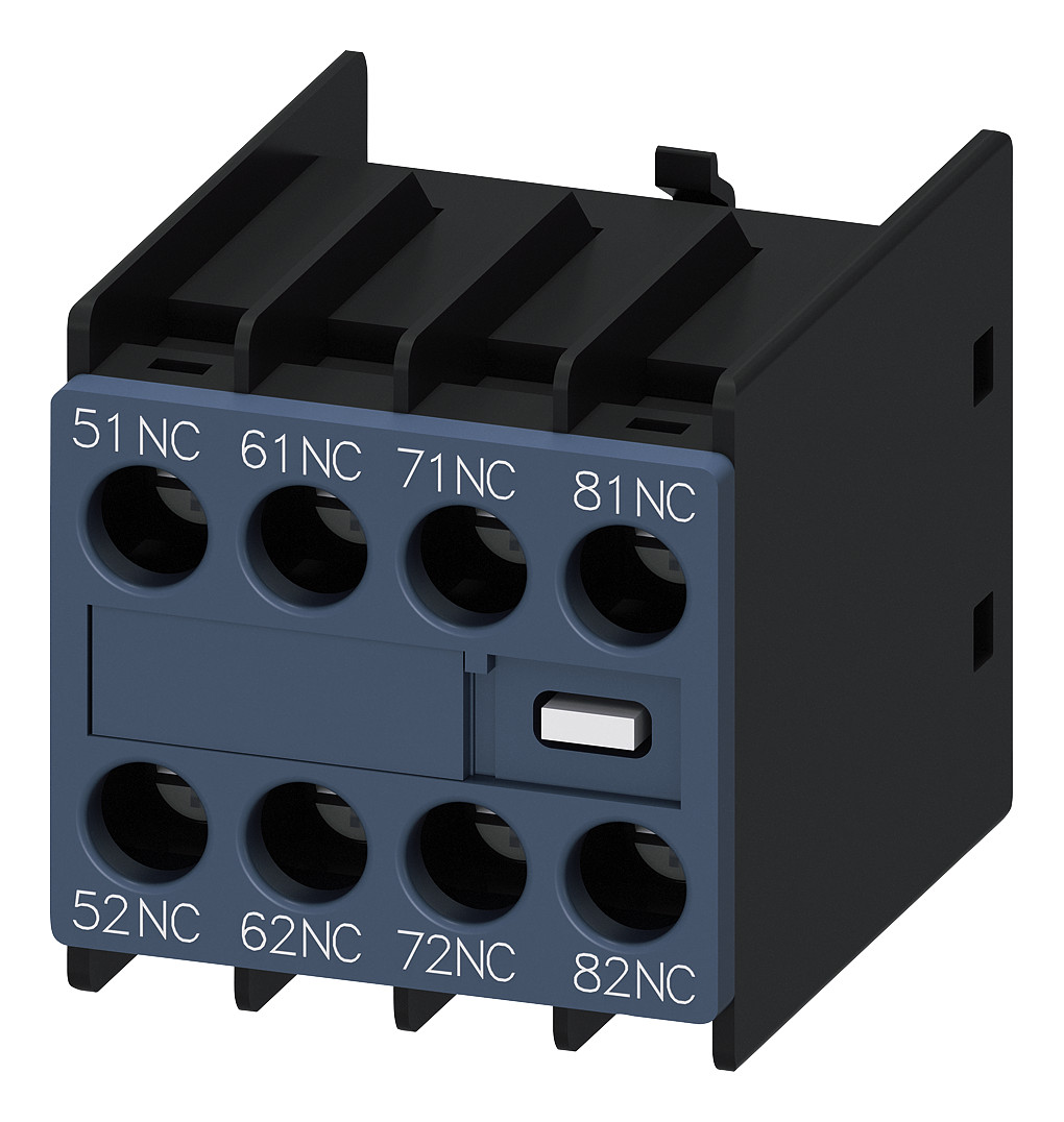 1St. Siemens 3RH2911-1FC22 Hilfsschalterblock 22U, 2S+2Ö Strombahne