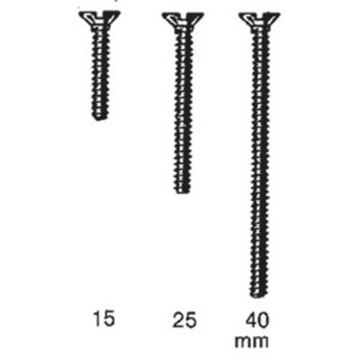 100St. Geräte-Deckelschraube L=40mm d=3.2mm, selbstschneidendes Gewinde GS40