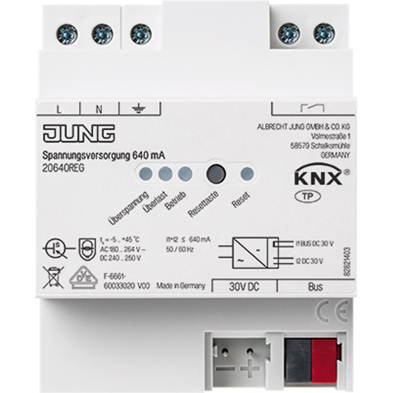 1St. Jung 20640 REG KNX Spannungsversorgung REG 640 mA in 20640REG