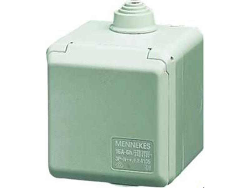 1St. Mennekes 4102 Cepex-Wanddose 16A3p6h230V IP44 1 Phasen 16 Ampere