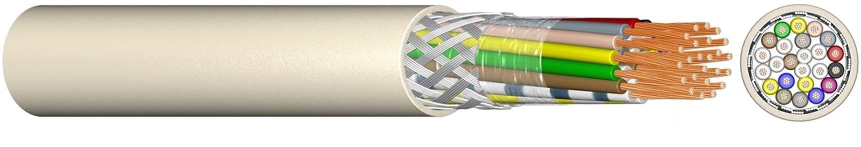 100m LIYCY 2X0,75 grau Ring PVC-Elektronik-Steuerleitung