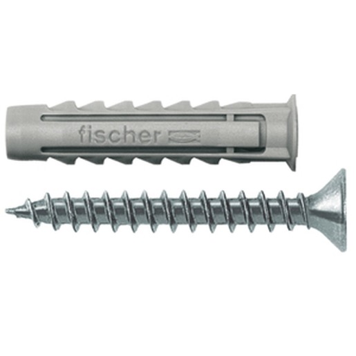 50St. Fischer 070021 Dübel SX 6 S/10, 70021 SX 6 x 30 S/10