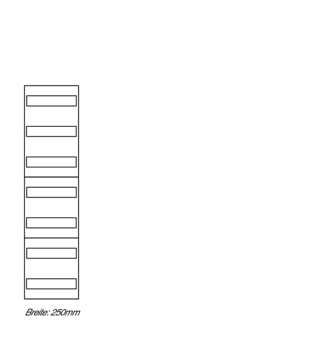 1St. Eaton 226614, ZSD-V17 Verteilerfeld 7-reihig, 1050mm