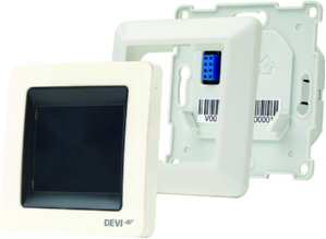 1St. Devi 140F1065 Uhrenthermostat Devireg Touch mit Rahmen