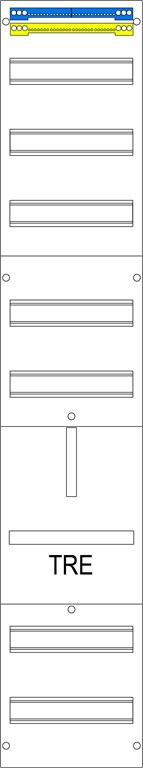 1St. F-Tronic TH6 Tariffeld 1-feldrig, H=13500mm, 1-TRE-3.HZ 300mm, Vert. 5r, TH6 7120313