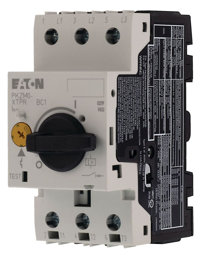 1St. Eaton 088913 Transformatorschutzschalter, 3-polig, Ir = 1,6 - 2,5 A, Schraubanschluss PKZM0-2,5-T