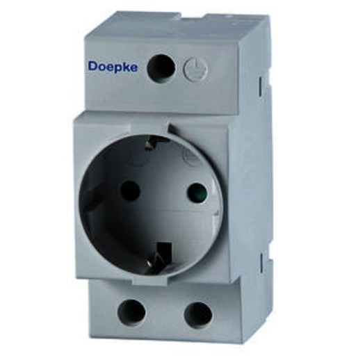 1St. Doepke RDS6 Einbausteckdose, Reiheneinbausteckdose 250 V AC, 16 A