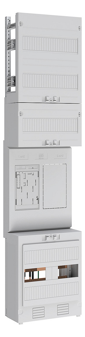 1St. ABN EZ17111, Zählerplatz eHZ 1Z/R mit Klemmstein 5-polig, BxH : 250x1050mm