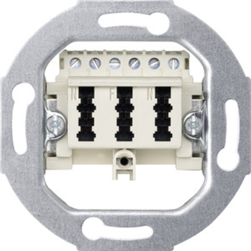1St. Merten 465236 Fernmelde-Anschlussdose TAE 3fach, 3x6 NFN, weiß