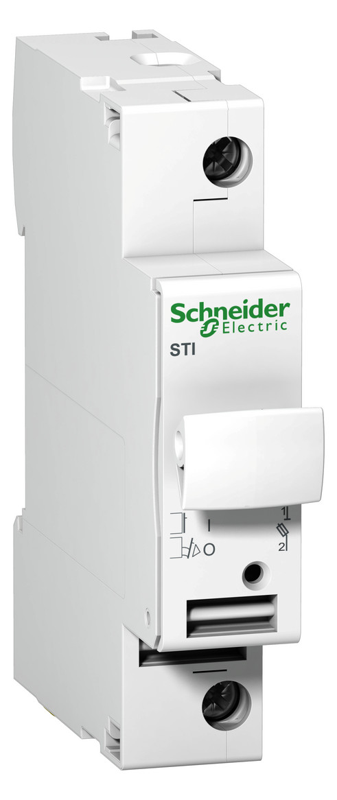 1St. Schneider Electric A9N15636 Sicherungsträger STI, 1-polig, bis 25A, für Sicherung 10,3x38mm