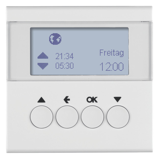 1St. Berker 85741189 Jalousie-Schaltuhr S.1/B.3/B.7 polarweiß glänzend