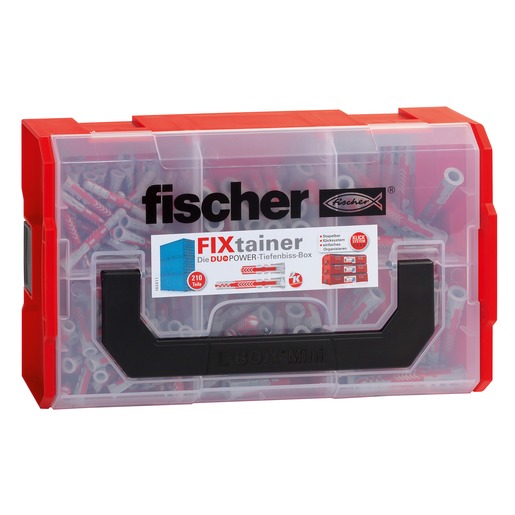 1St. Fischer 539867 FIXtainer - DUOPOWER kurz/lang (210) FIXtainer - DUOPOWER - Tiefenbiss-Box