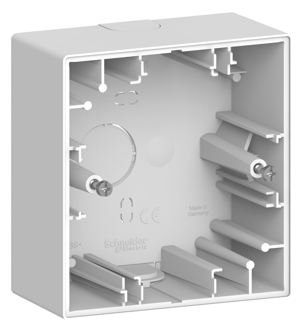 1St. Merten MEG4014-6535 Merten System Design, Aufputzgehäuse, 1-fach, Lotosweiß