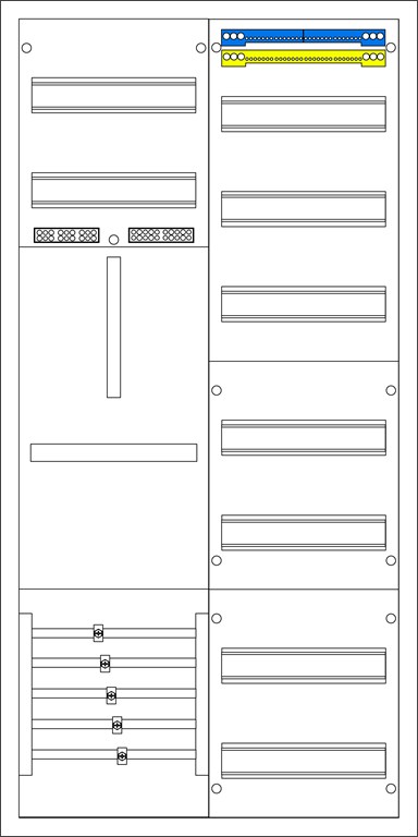 1St. F-Tronic ZE106-3 Komplettschrank ZE106-3 7120654