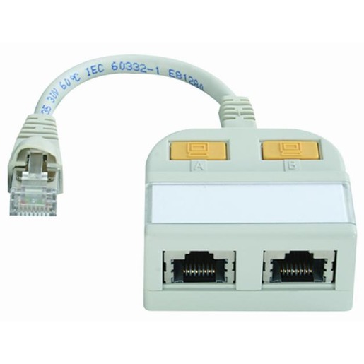 1St. Telegärtner MODULAR T-ADAPTER CA MODULAR T ADAPTER CAT 5 GESCH 10BT ISDN