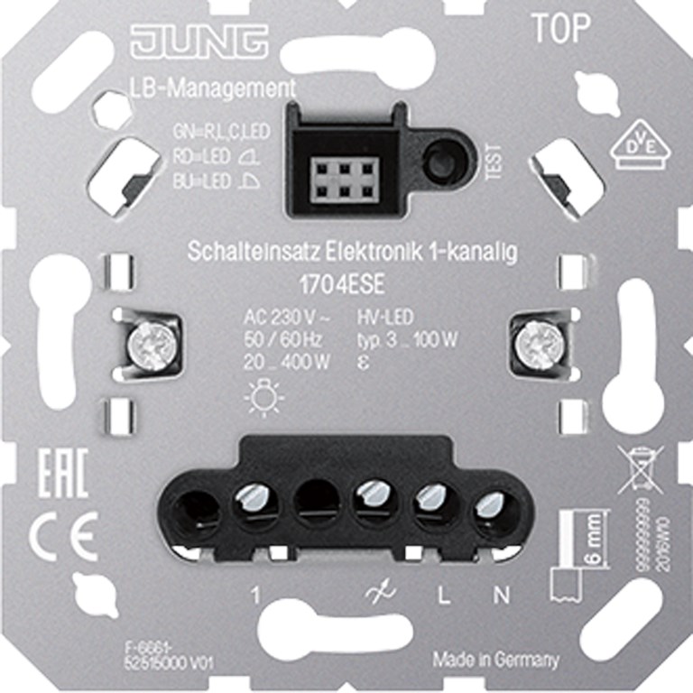 1St. Jung 1704ESE Schalteinsatz Elektronik 1-kanalig 1704 ESE