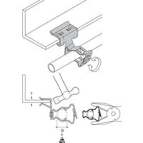 25St. Trägerklammer für Rohr M20 M25 für Träger 3-8mm