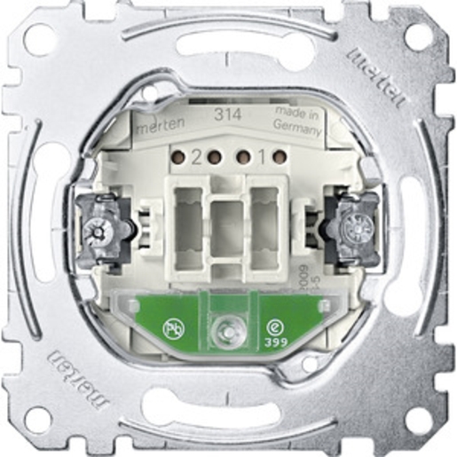 1St. Merten MEG3106-0000 Aus/Wechsel-Kontrollschalter-Einsatz, 1-polig, 10 AX, AC 250 V