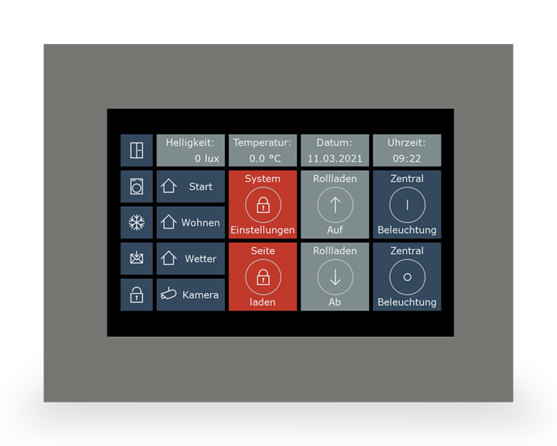 1St. MDT Touchpanel 7Zoll 17,7cm VC-0701.04 VisuControl