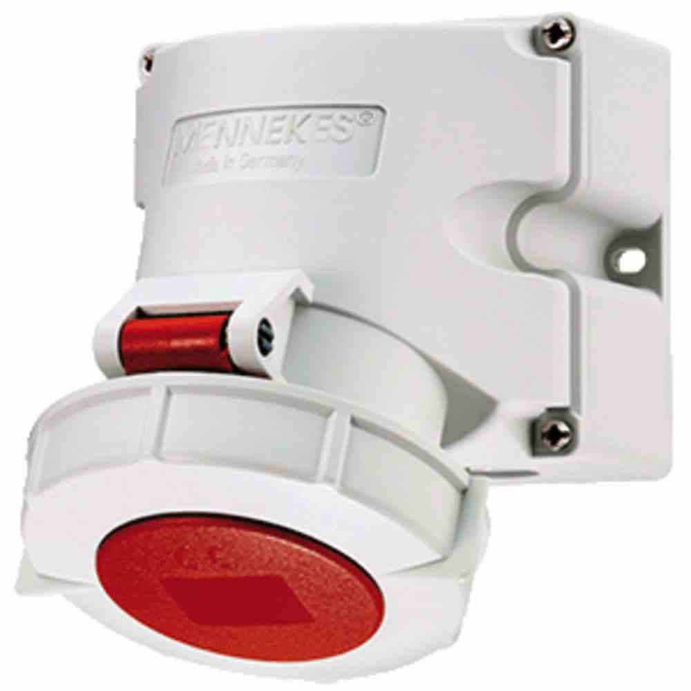 1St. Mennekes 9182 Wanddose TwinCONTACT, 32A5p6h400V, IP67