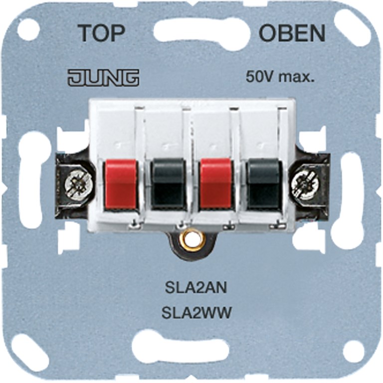 1St. Jung SLA2WW Stereo-Lautsprecher-Anschlussdose SLA 2 WW