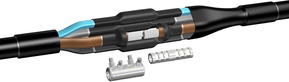 1St. Warmschrumpf-Verbindungsmuffe 1kV, 4x1,5-4x16 mm² ohne Verbinder