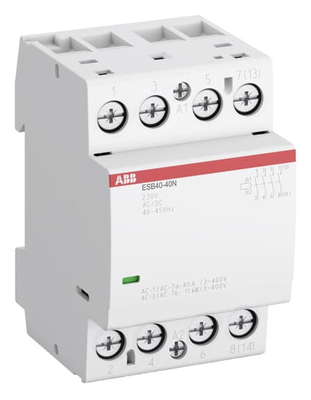 1St. ABB ESB40-40N-06 Installationsschütz 4S/0Ö, 230 V AC/DC 1SAE341111R0640