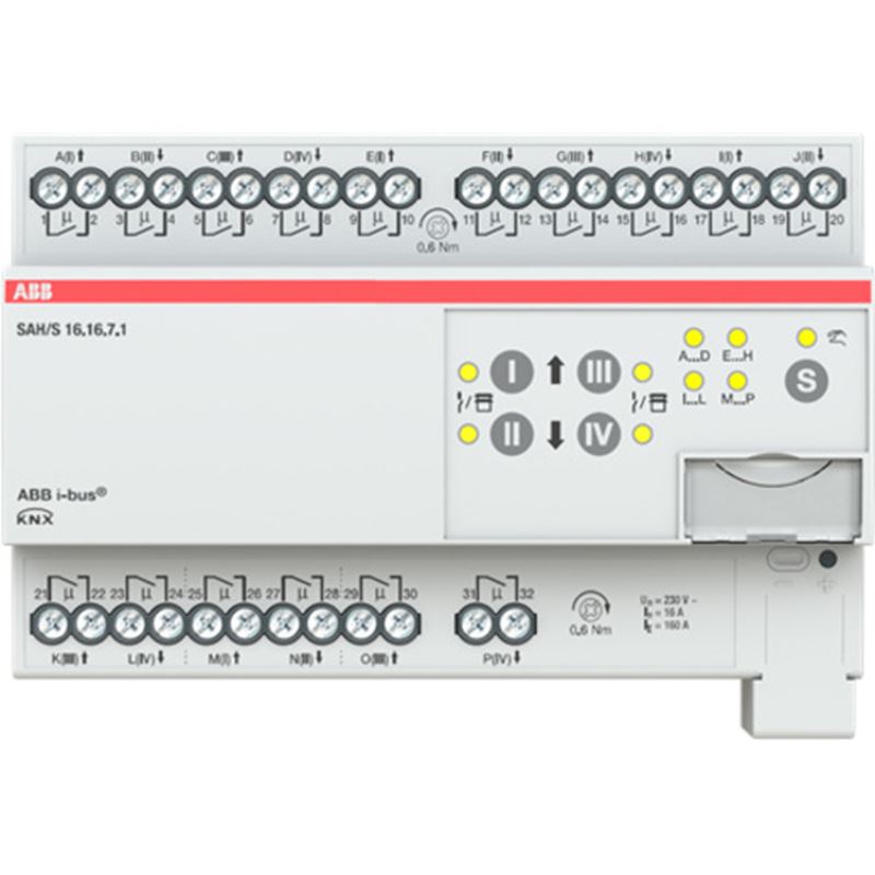 1St. Abb SAH/S16.16.7.1 Schalt-/Jalousieaktor, 16fach, 16 A, REG 2CDG110251R0011