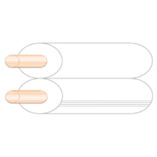 100m Lautsprecherleitung 2x4 mm² transparent