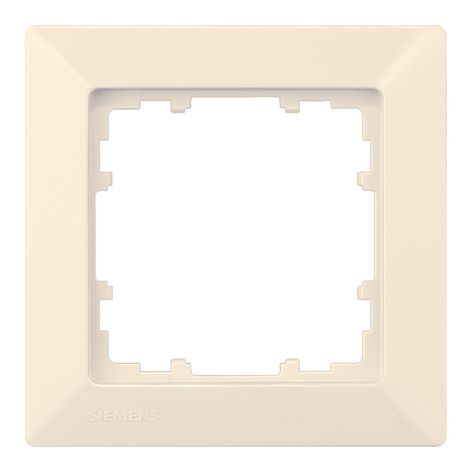 1St. Siemens 5TG25810 DELTA line, elektroweiß Rahmen, 1-Fach, 80x 80mm 5TG2581-0