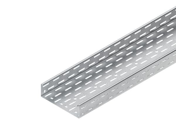 3m Niedax Kabelrinne schwer, 60x100x3000 mm, t=1,5 mm, gelocht, Stahl, bandverzinkt DIN EN 10346, inkl. Zubehör RS 60.100