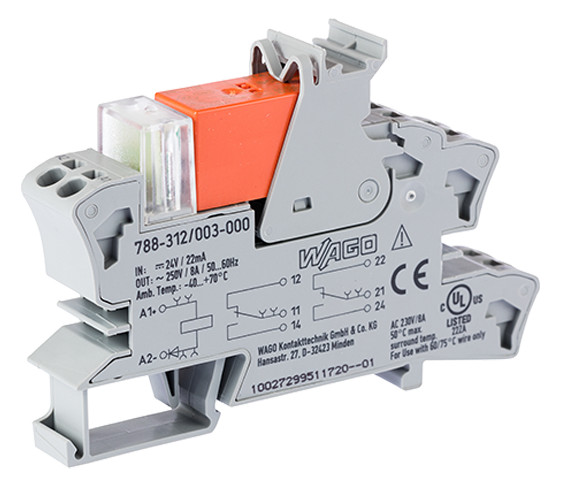 1St. Wago 788-312/003-000 Relaismodul Eingangsnennspannung DC 24 V