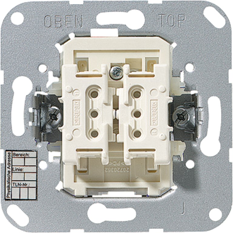 1St. Jung 4072.01LED KNX Taster BA 2fach - Tasterstellung 4072.01 LED