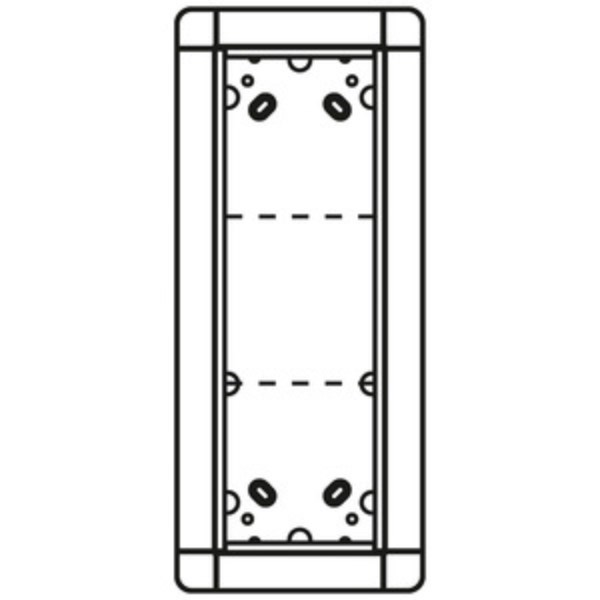 1St. Ritto 1881320 Unterputzrahmen 3 Modulplätze, silber