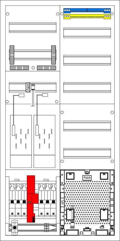 1St. F-Tronic EHZ52APZ-0035-TCEHZ EHZ52APZ-0035-TCEHZ-ÜSS, 2 ZP, 1 V mit APZ-Platz incl. APL,, 2 DS, 2 SLS 35A, TCEHZ, ÜSS 7120882