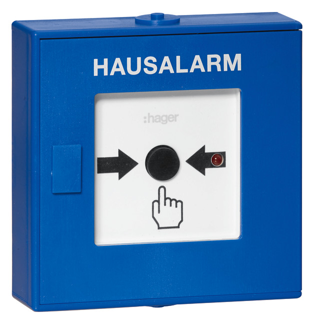 1St. Hager TG558A Funk-Druckknopfmelder Hausalarm